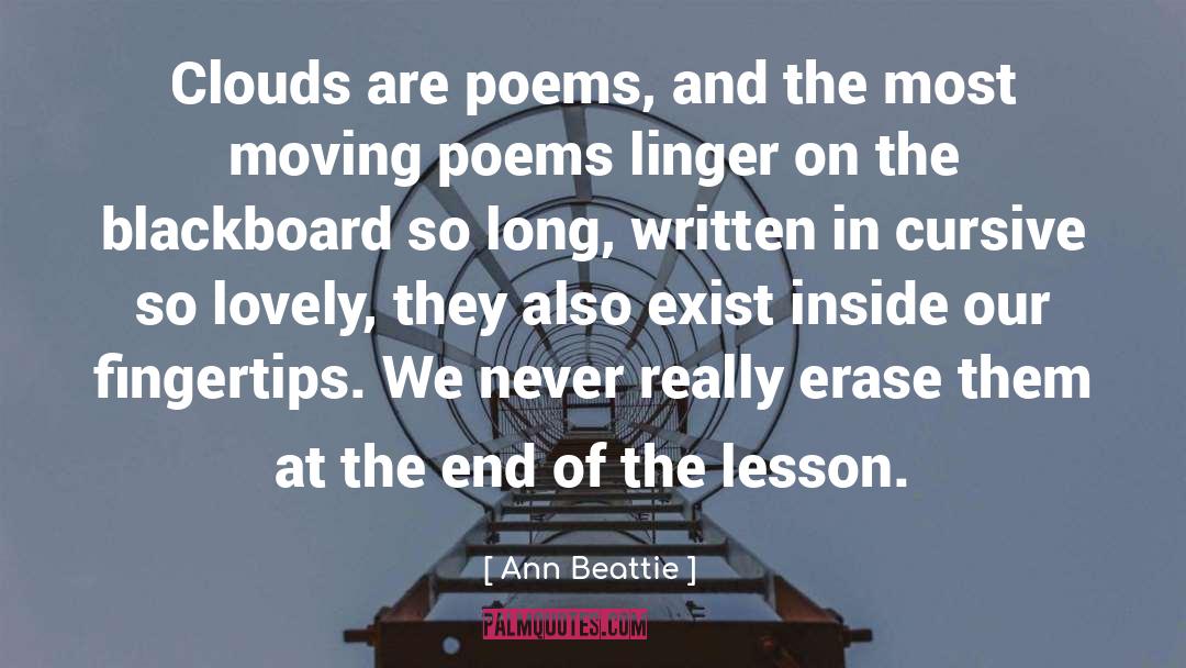 Kilgore Blackboard quotes by Ann Beattie
