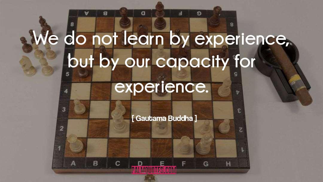 Kilian Experience quotes by Gautama Buddha
