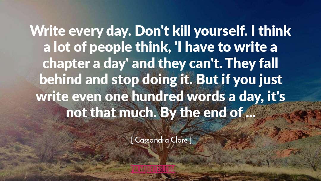 Kill Yourself quotes by Cassandra Clare