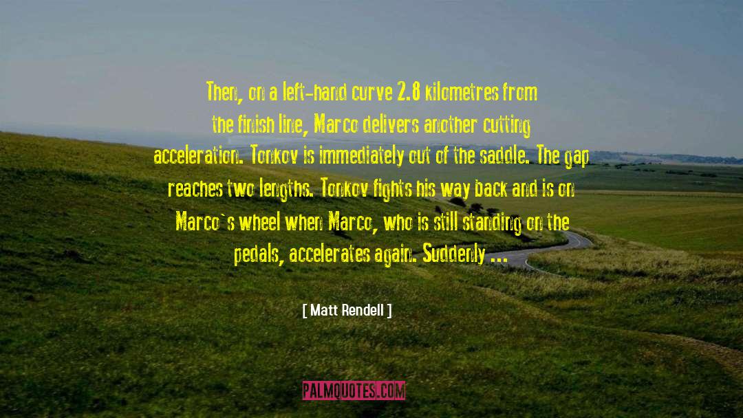 Kilometres quotes by Matt Rendell