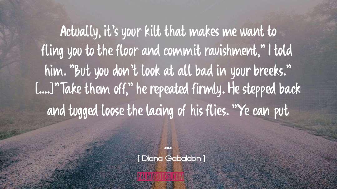 Kilt quotes by Diana Gabaldon