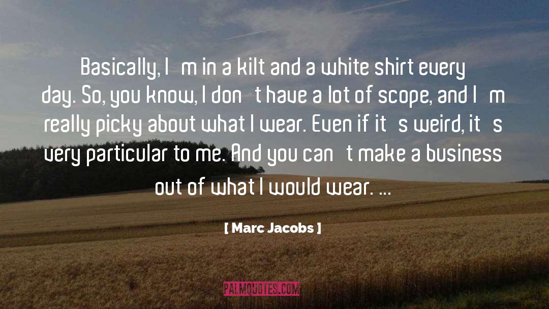 Kilt quotes by Marc Jacobs