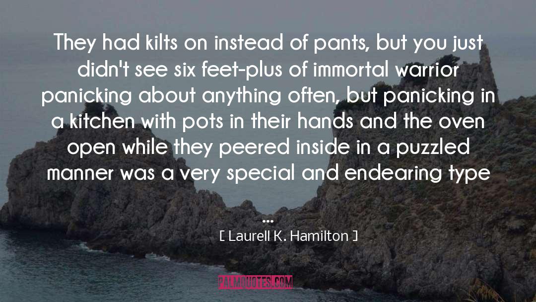 Kilts quotes by Laurell K. Hamilton