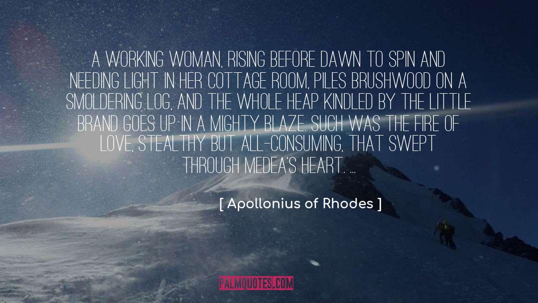 Kindled quotes by Apollonius Of Rhodes