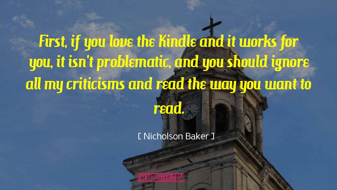 Kindles quotes by Nicholson Baker