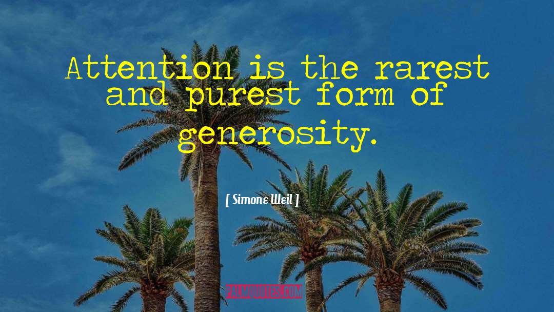 Kindness Generosity quotes by Simone Weil