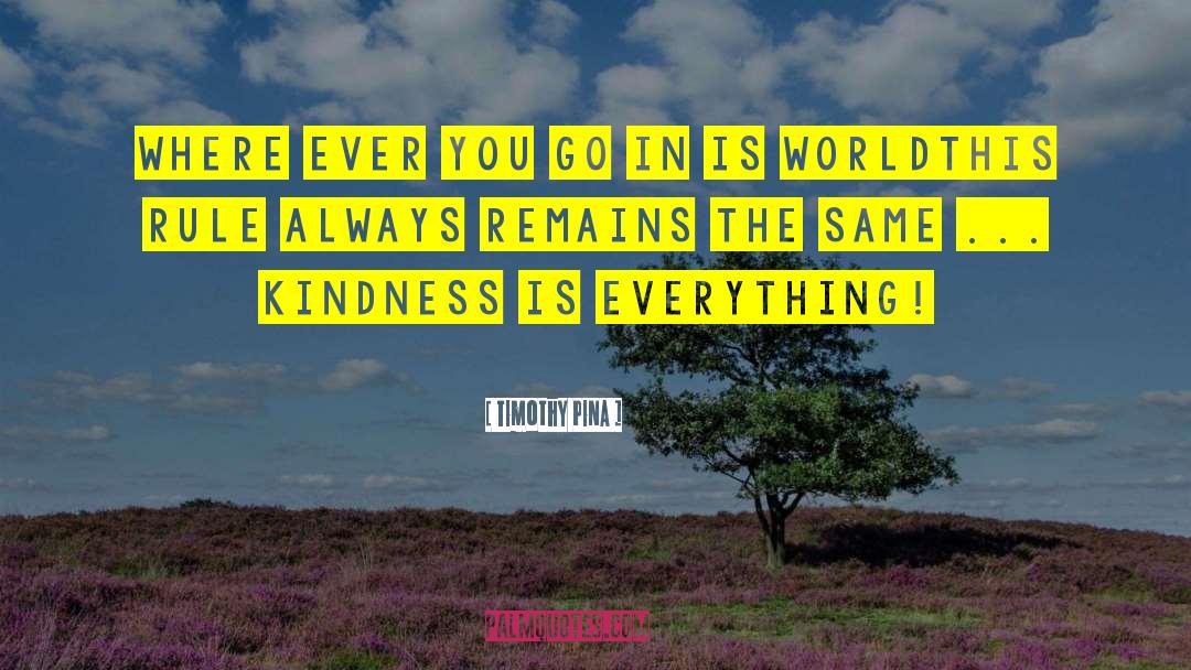 Kindness Is Magical quotes by Timothy Pina