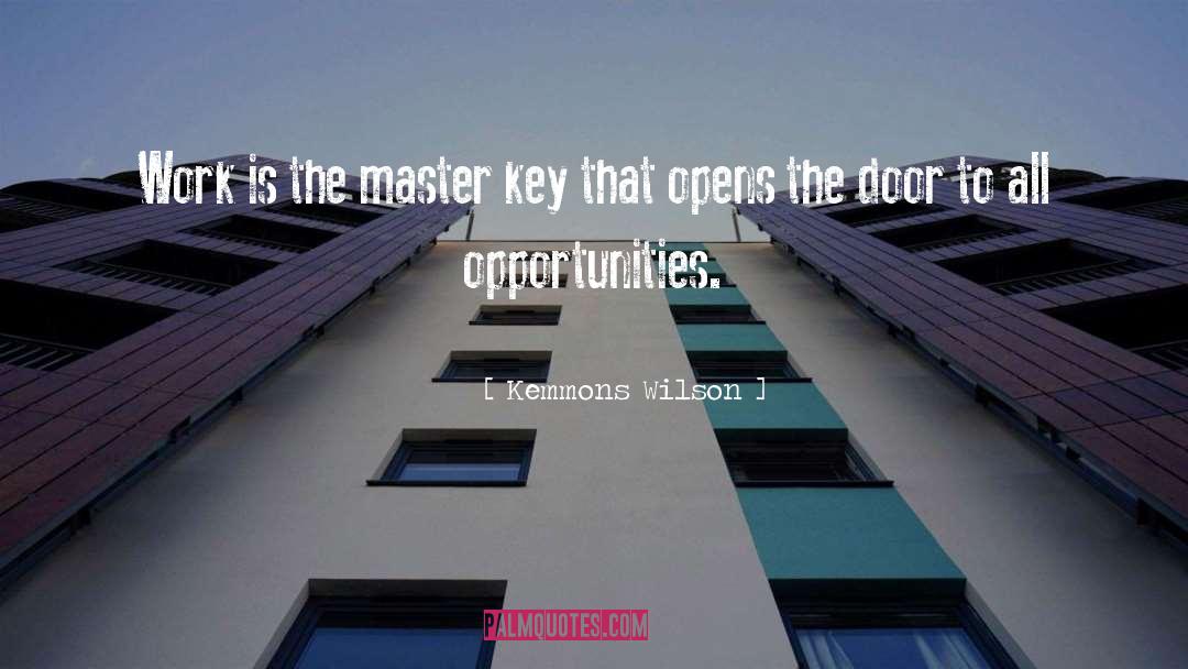 Kindness Is The Master Key quotes by Kemmons Wilson