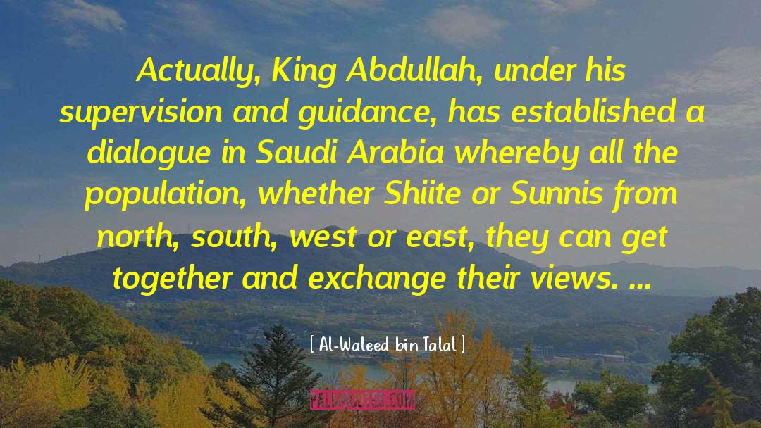 King Abdullah quotes by Al-Waleed Bin Talal