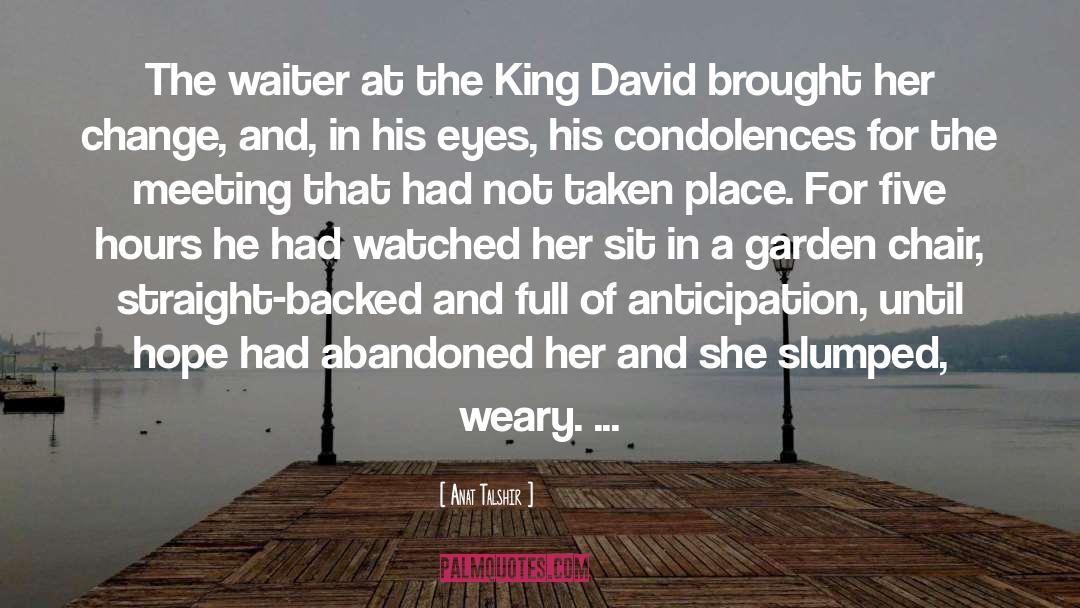 King David quotes by Anat Talshir