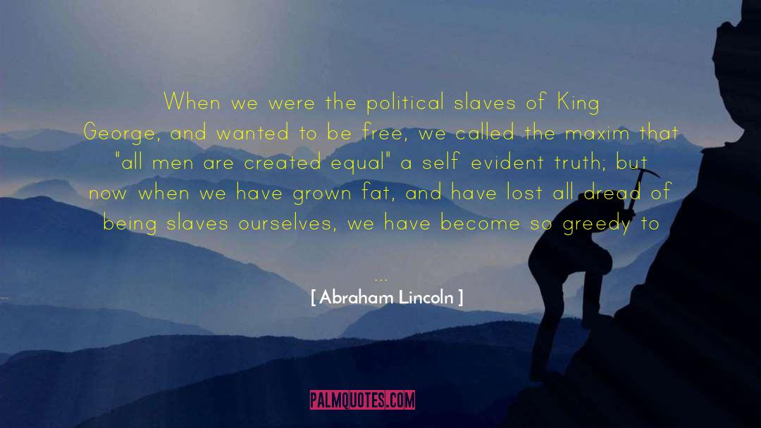 King George quotes by Abraham Lincoln