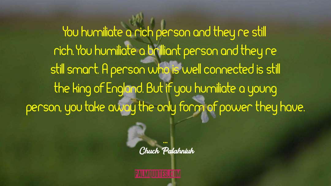 King George quotes by Chuck Palahniuk