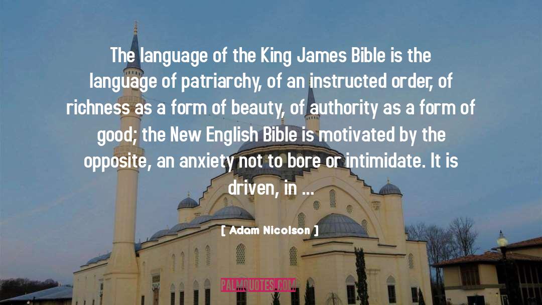 King James Bible quotes by Adam Nicolson