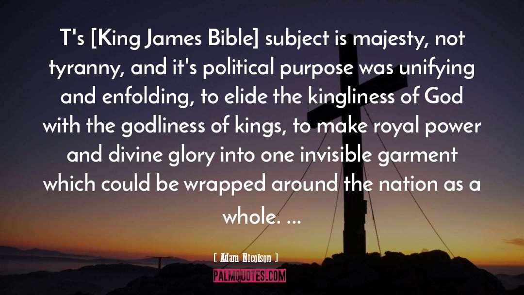 King James quotes by Adam Nicolson