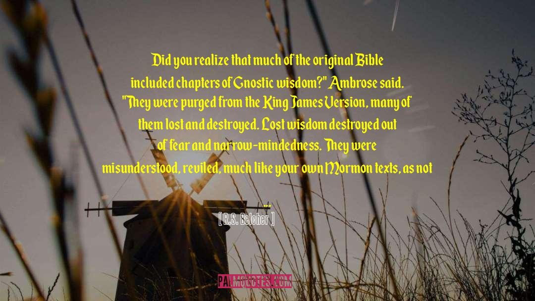 King James Version quotes by R.S. Belcher