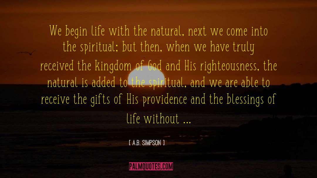 Kingdom Of God quotes by A.B. Simpson