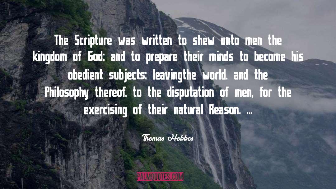 Kingdom Of God quotes by Thomas Hobbes