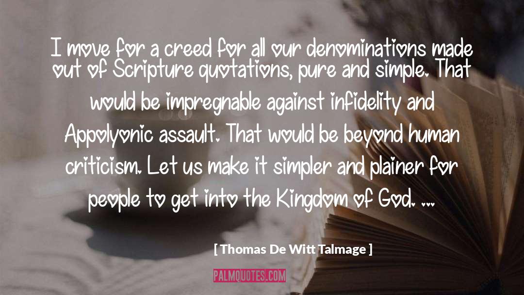 Kingdom Of God quotes by Thomas De Witt Talmage