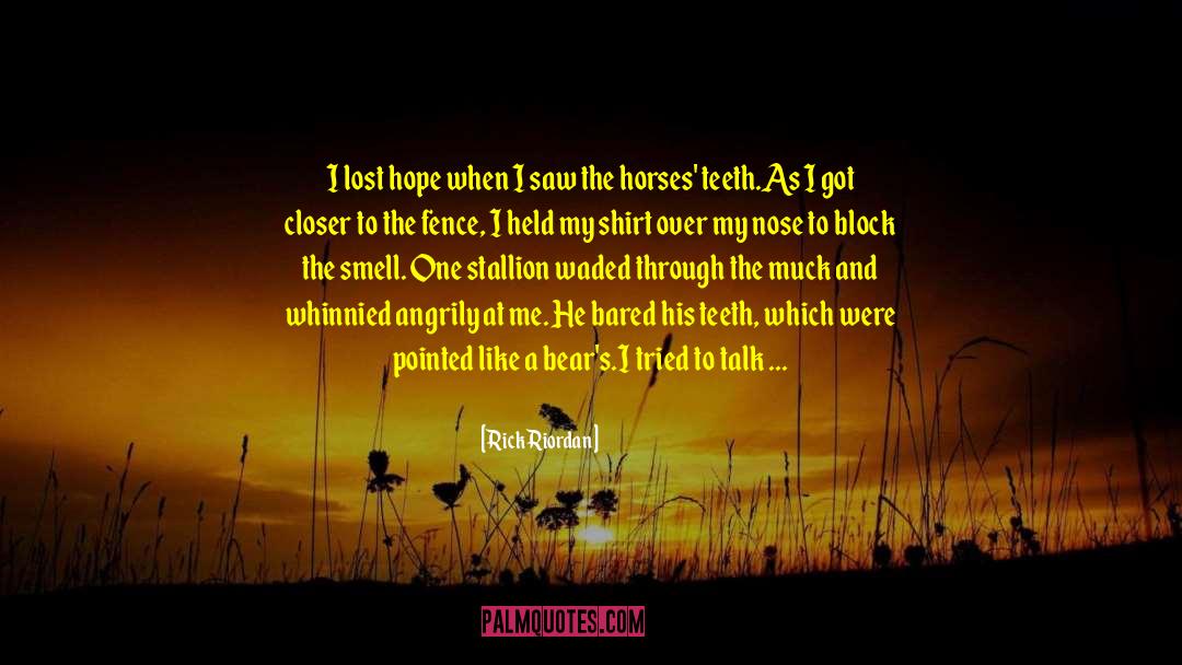 Kirkfield Equestrian quotes by Rick Riordan