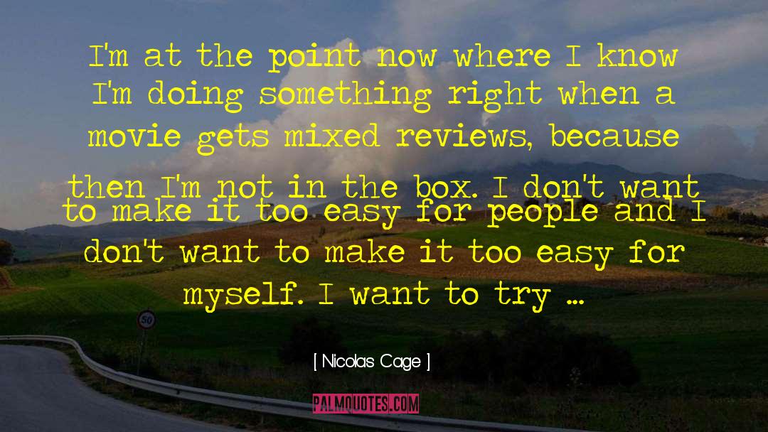 Kirkus Reviews quotes by Nicolas Cage