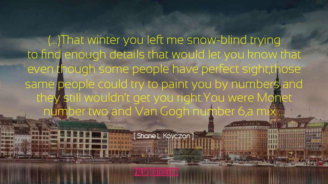Kiss Of Snow quotes by Shane L. Koyczan