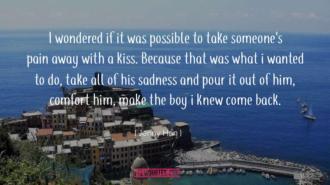 Kiss quotes by Jenny Han