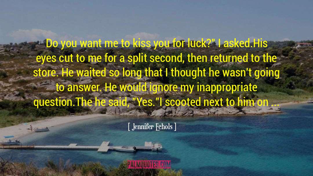 Kiss You Softly quotes by Jennifer Echols