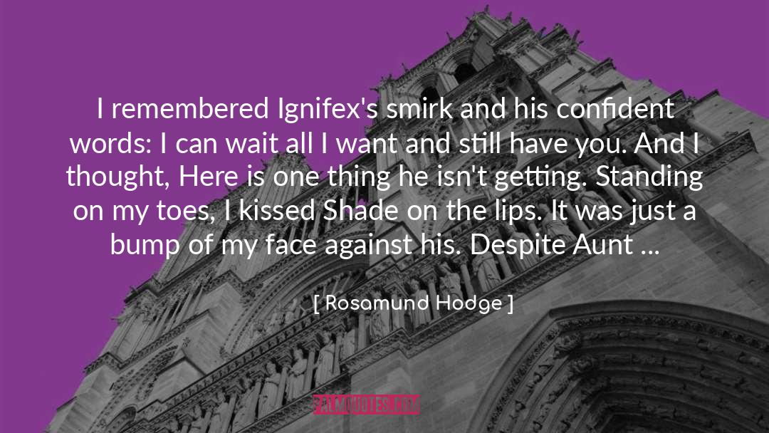 Kissed Me quotes by Rosamund Hodge