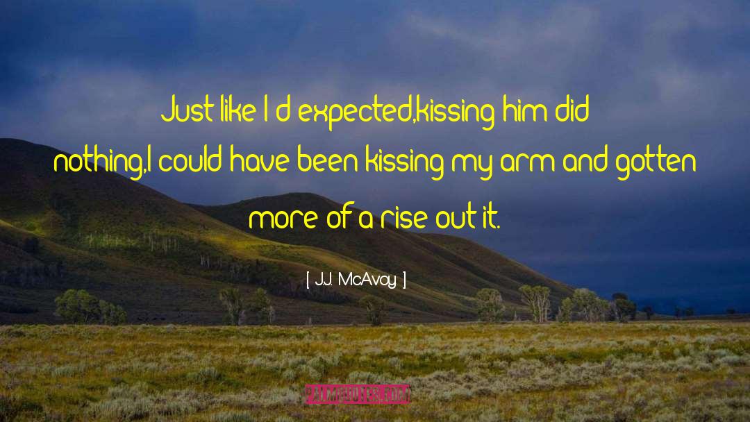 Kissing Him quotes by J.J. McAvoy