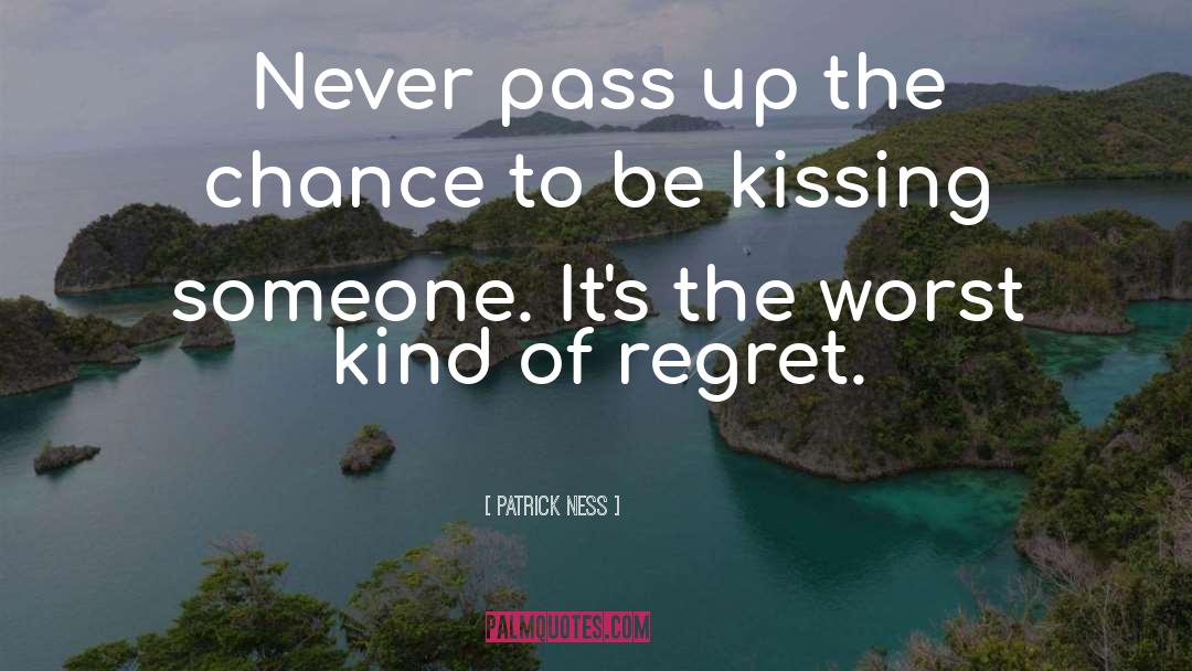 Kissing Someone quotes by Patrick Ness