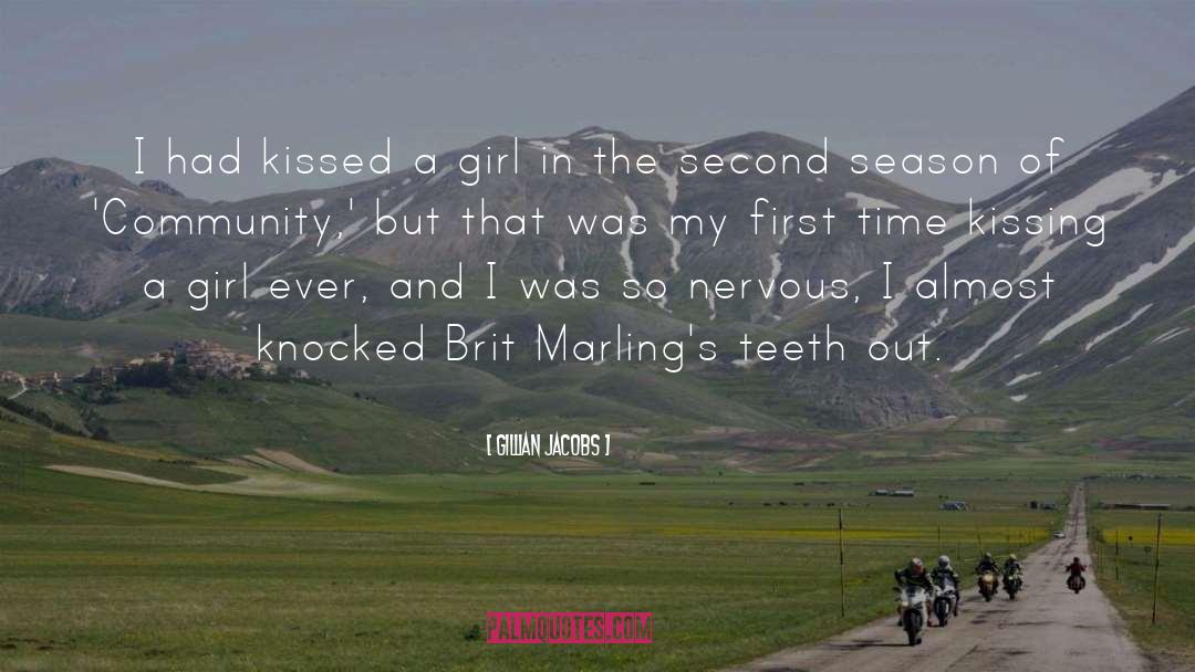 Kissing Wallpapers With quotes by Gillian Jacobs