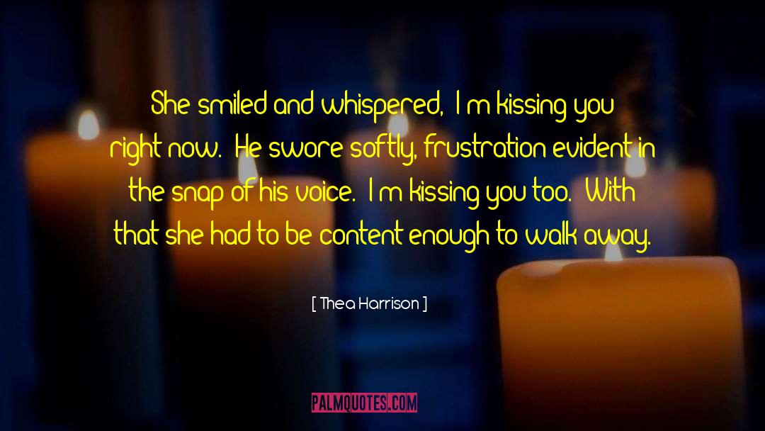 Kissing You quotes by Thea Harrison