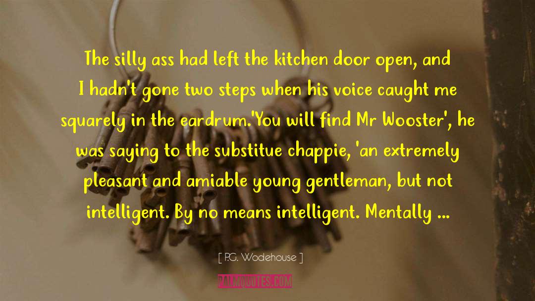 Kitchen Counter quotes by P.G. Wodehouse