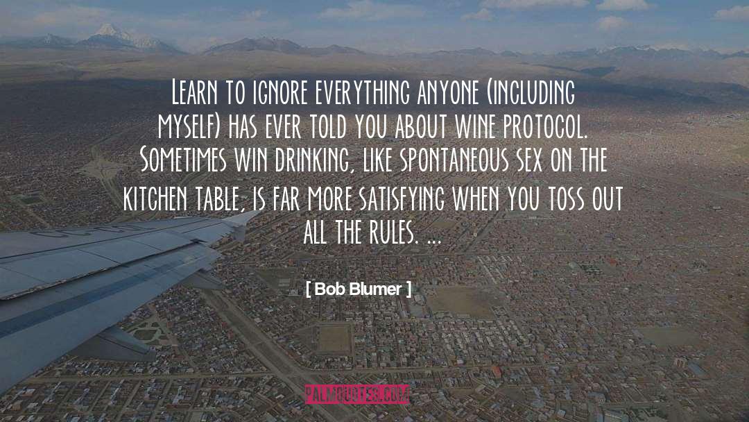 Kitchen Table quotes by Bob Blumer