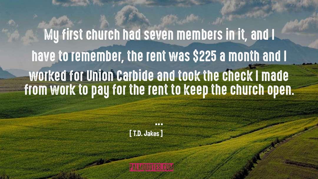 Kitchenettes For Rent quotes by T.D. Jakes