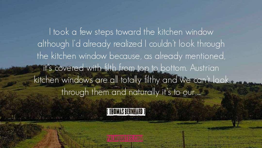 Kitchens quotes by Thomas Bernhard