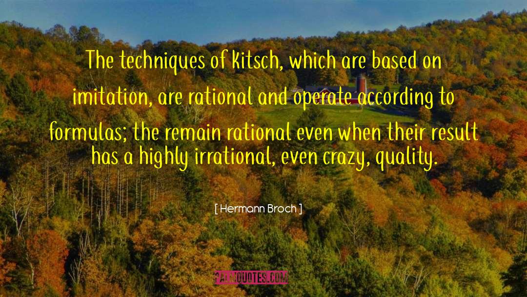 Kitsch quotes by Hermann Broch