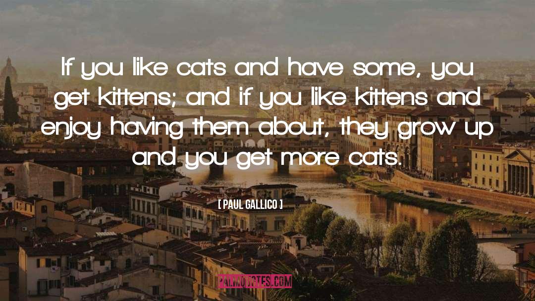 Kittens quotes by Paul Gallico