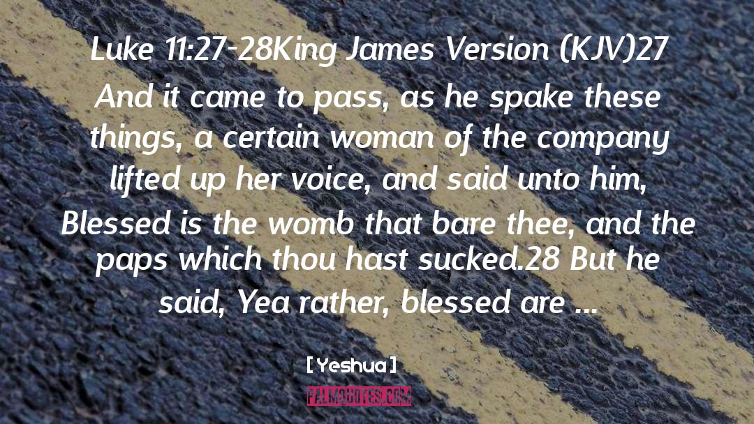Kjv quotes by Yeshua
