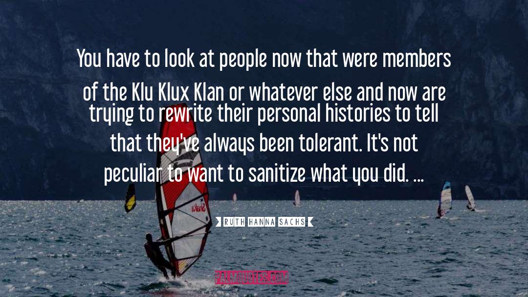 Klan quotes by Ruth Hanna Sachs