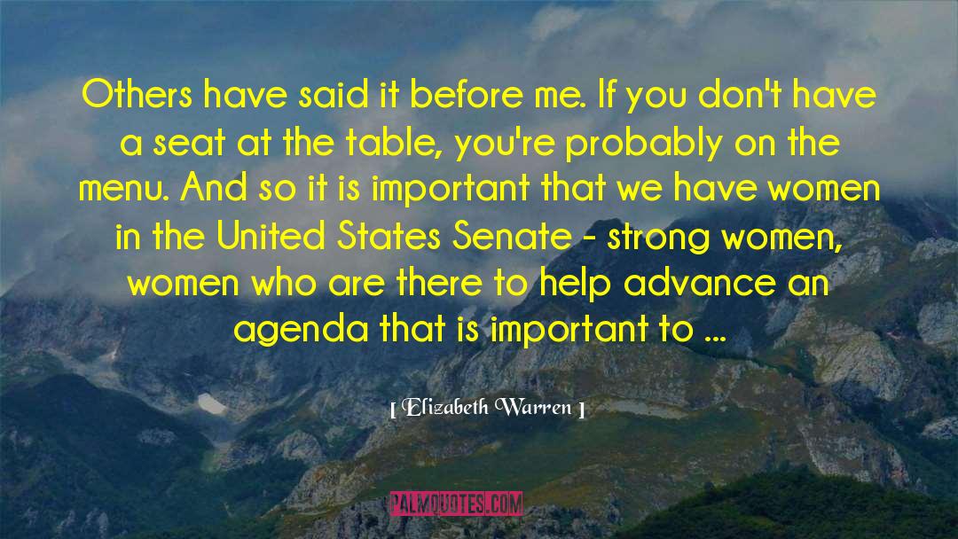 Klavons Menu quotes by Elizabeth Warren