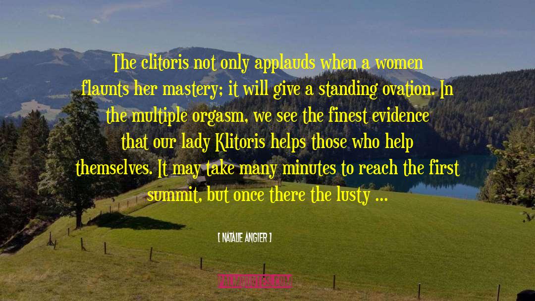 Klitoris Cz quotes by Natalie Angier