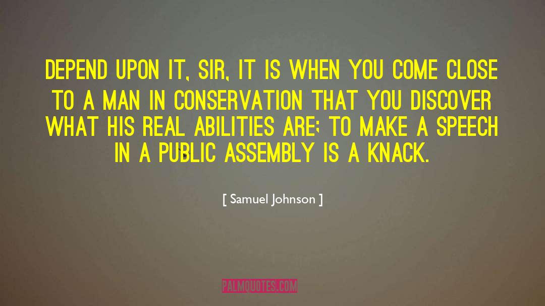 Knack quotes by Samuel Johnson