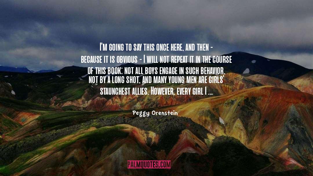 Knee High quotes by Peggy Orenstein