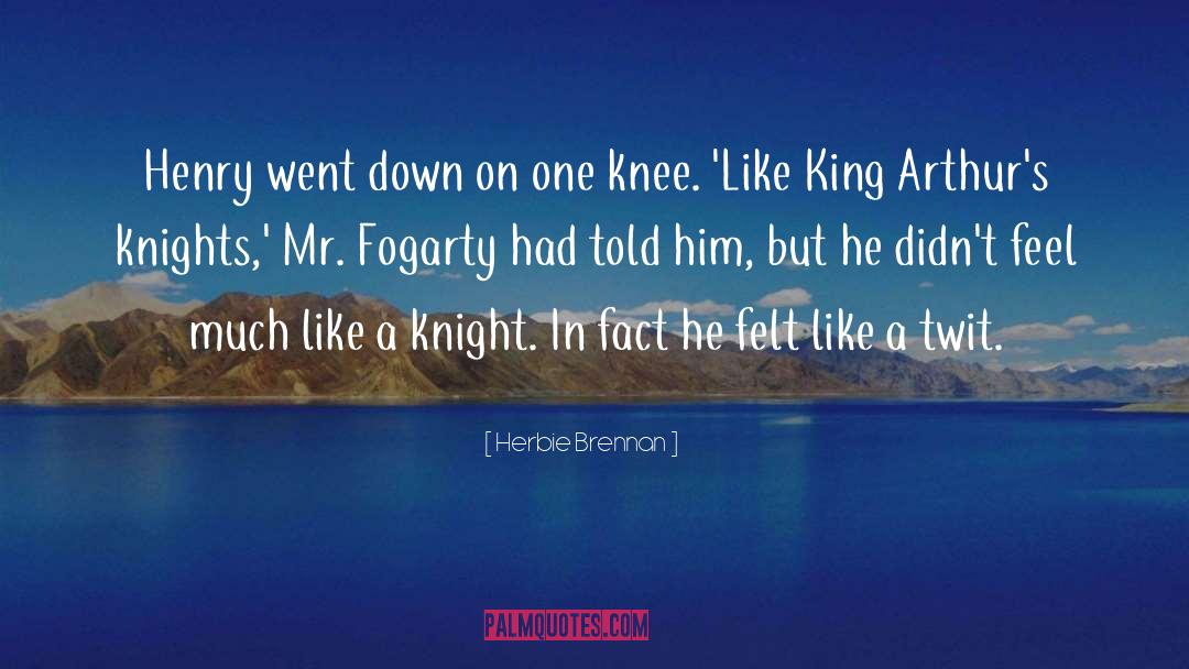 Knee quotes by Herbie Brennan