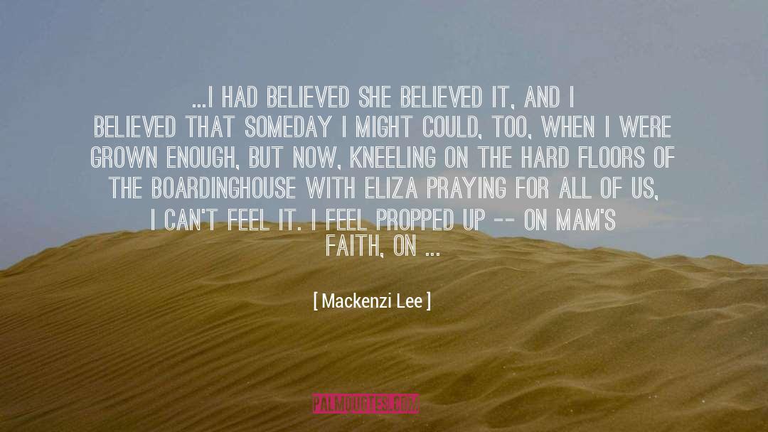 Kneeling quotes by Mackenzi Lee