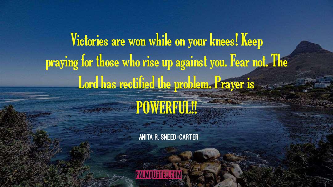 Knees Bow quotes by Anita R. Sneed-Carter