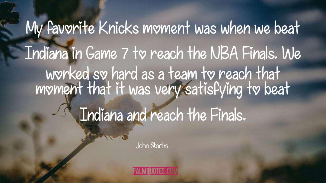 Knicks quotes by John Starks