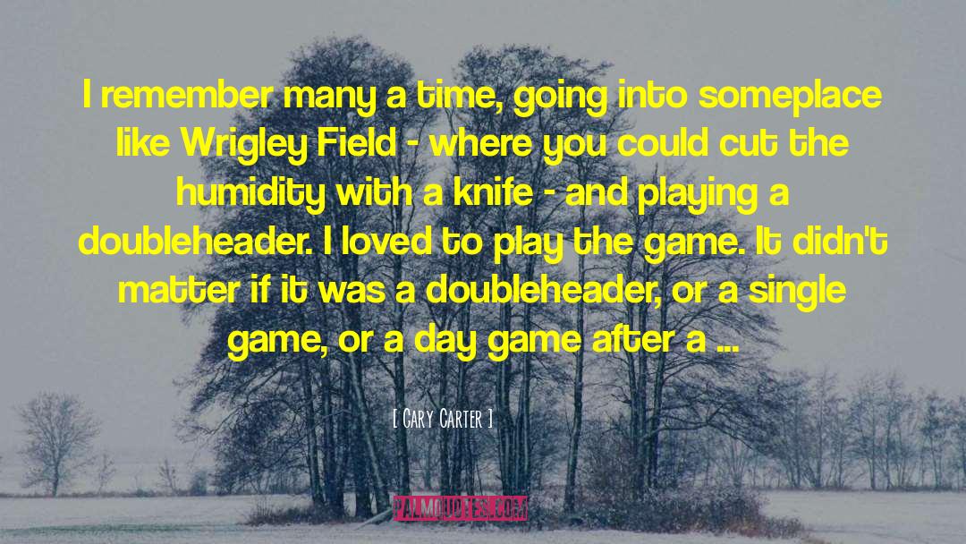 Knife Fighter quotes by Gary Carter