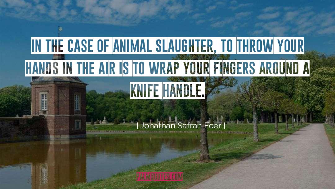 Knife quotes by Jonathan Safran Foer